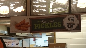 Harveys deep fried dill pickles