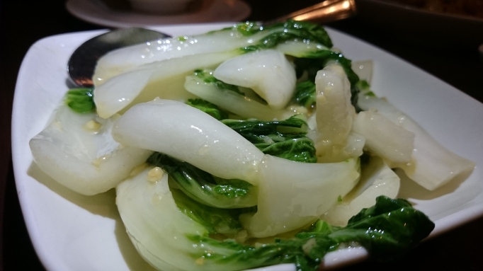 Naturally Chinese Restaurant pak choy in garlic sauce