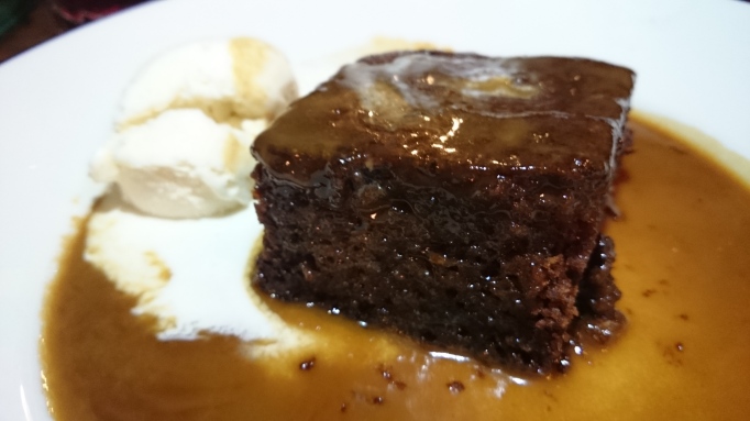 the Refectory Godalming sticky toffee pudding